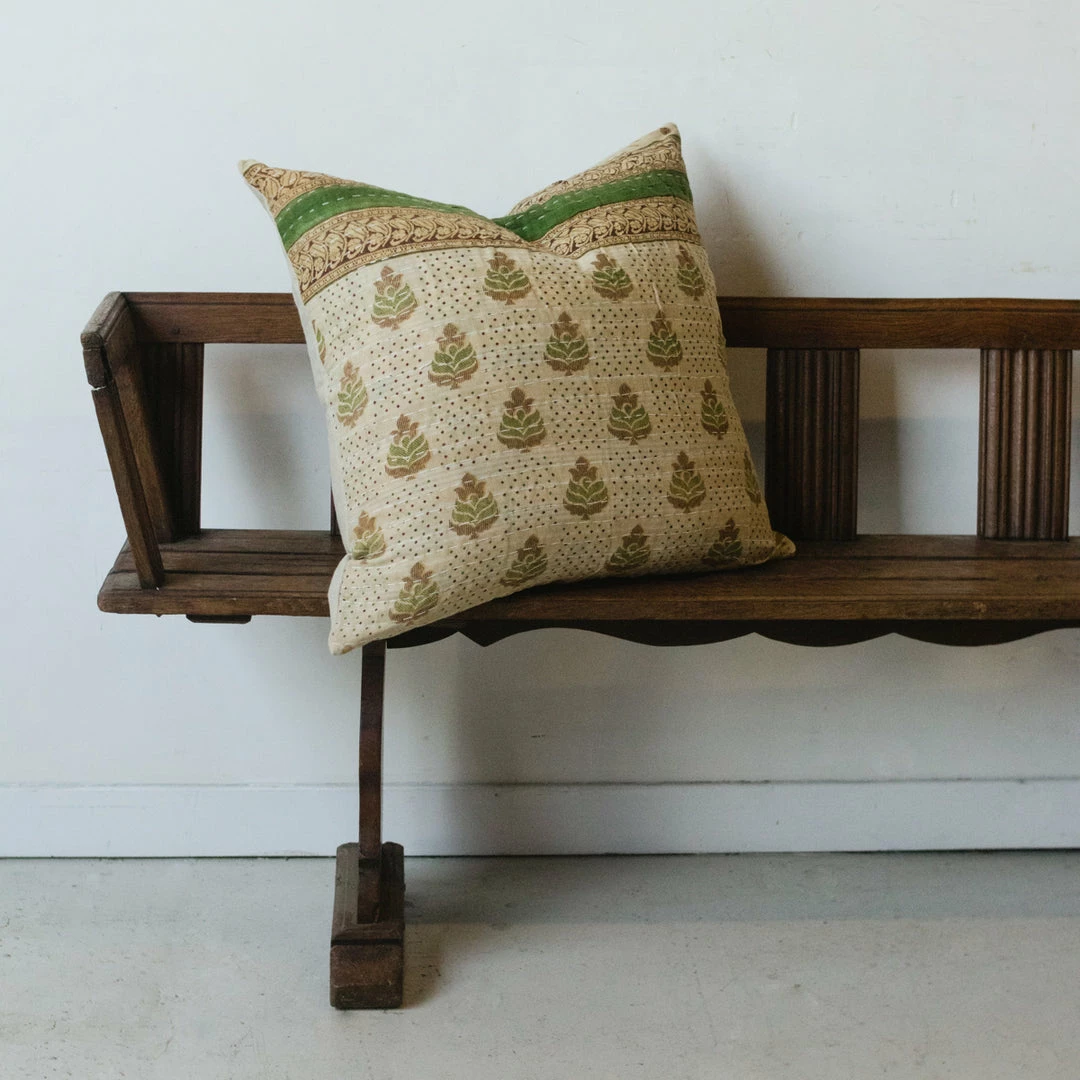 Budget 🥰 Elsie Green Vintage Kantha Pillow Cover What's New 🥰 9 Elsie Green Vintage Kantha Pillow Cover What's New