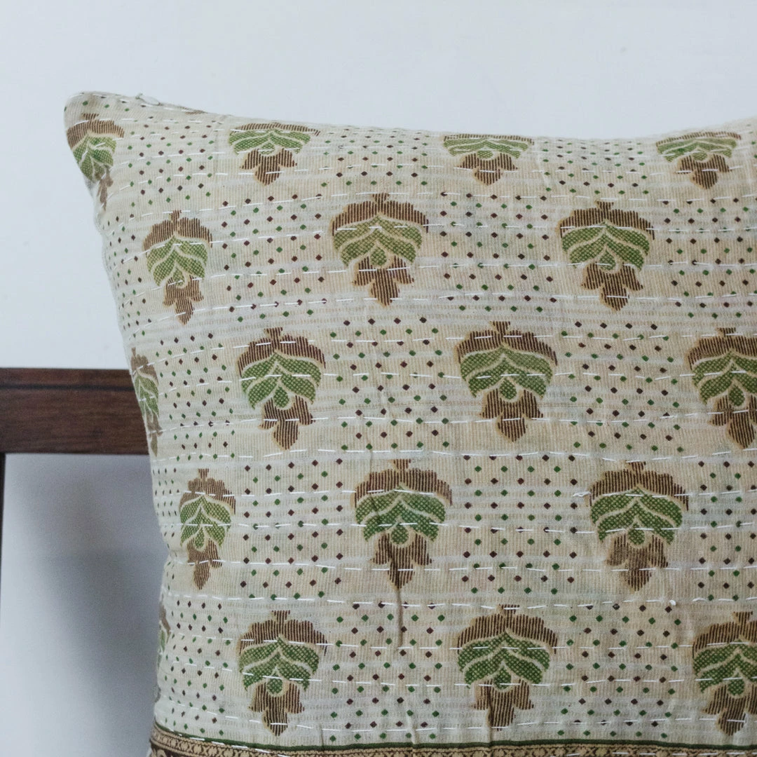 Budget 🥰 Elsie Green Vintage Kantha Pillow Cover What's New 🥰 12 Elsie Green Vintage Kantha Pillow Cover What's New