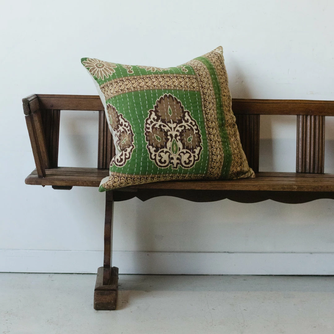 Budget 🥰 Elsie Green Vintage Kantha Pillow Cover What's New 🥰 14 Elsie Green Vintage Kantha Pillow Cover What's New