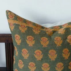 Elsie Green Vintage Kantha Pillow Cover