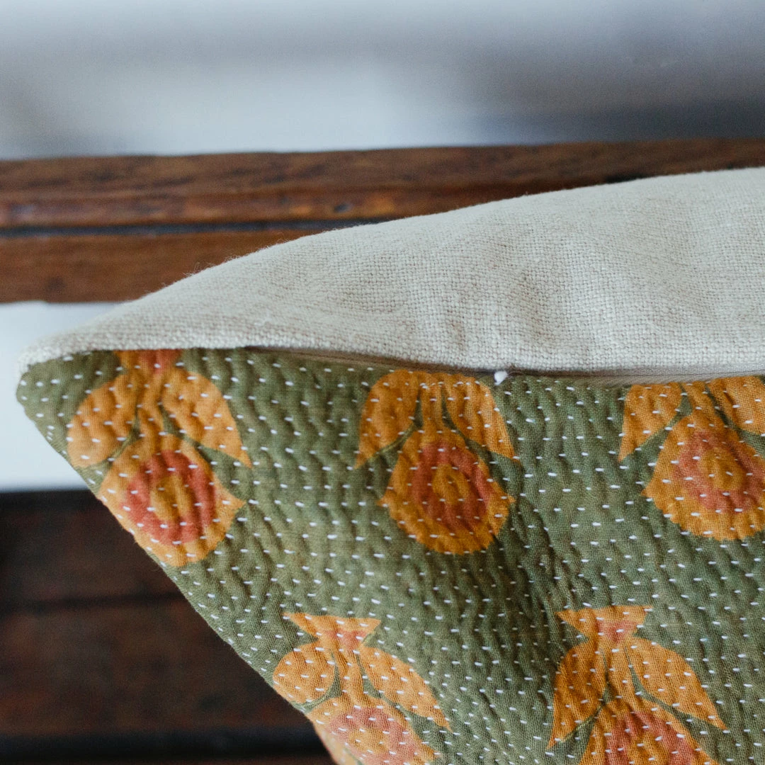 Best Pirce ๐ฅ Elsie Green Vintage Kantha Pillow Cover ๐งจ 5 Elsie Green Vintage Kantha Pillow Cover