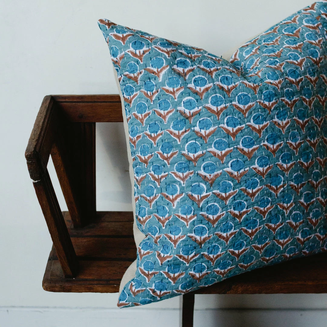 Outlet 😀 Elsie Green Vintage Kantha Pillow Cover 🌟 7 Elsie Green Vintage Kantha Pillow Cover