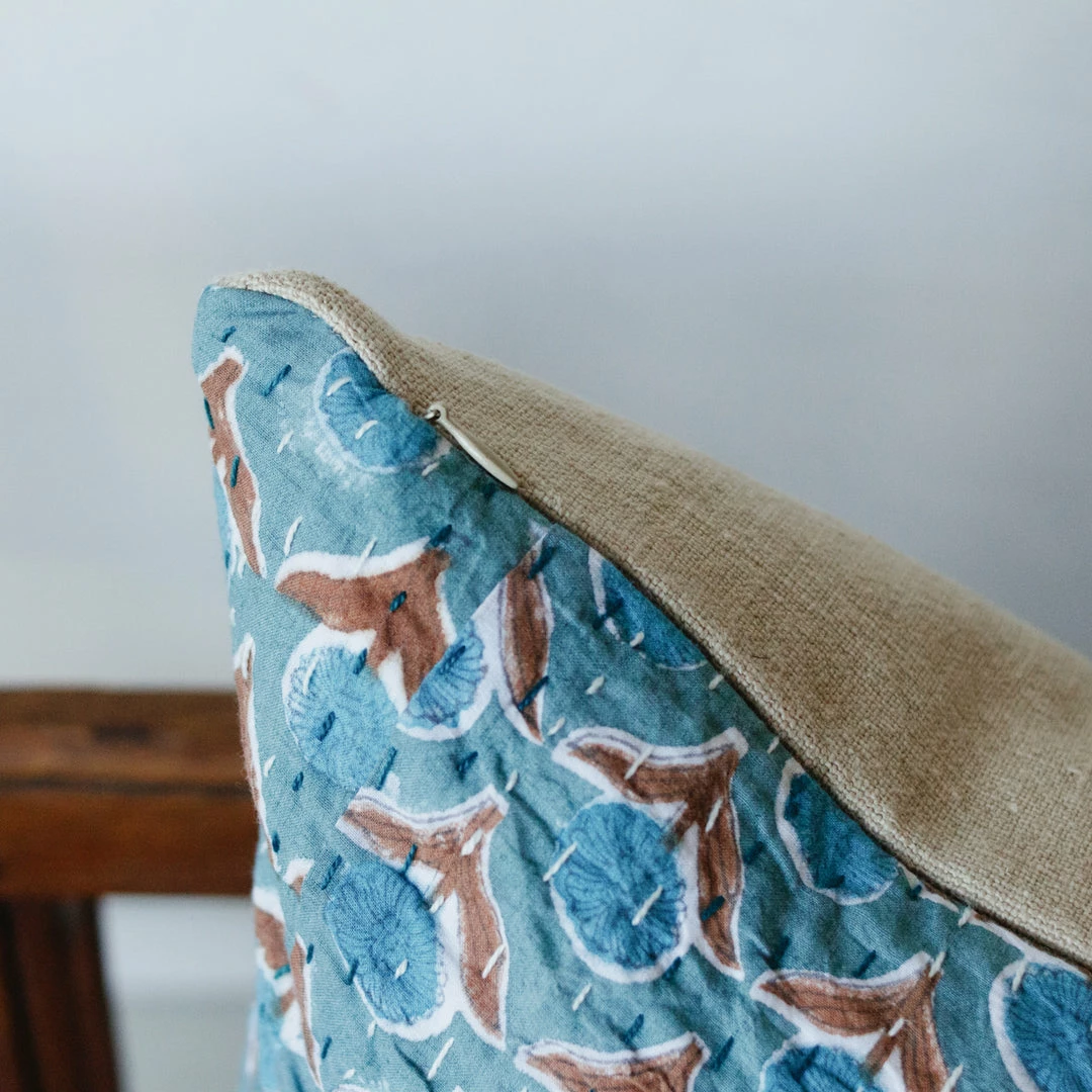 Outlet 😀 Elsie Green Vintage Kantha Pillow Cover 🌟 8 Elsie Green Vintage Kantha Pillow Cover