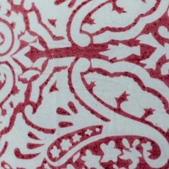 Elsie Green Decor Block Print Pillow | Dominique Red