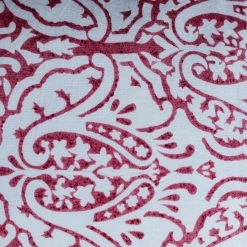 Elsie Green Decor Block Print Pillow | Dominique Red