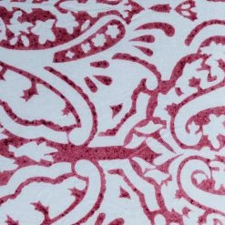 Elsie Green Decor Block Print Pillow | Dominique Red