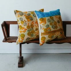 Elsie Green Vintage Kantha Pillow Cover