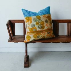 Elsie Green Vintage Kantha Pillow Cover