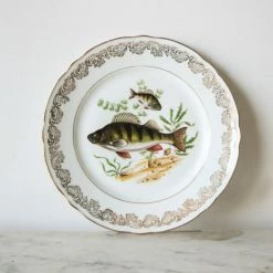 Elsie Green What's New Vintage Poisson Plate Set Of 4
