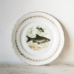 Elsie Green What's New Vintage Poisson Plate Set Of 4