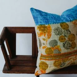 Elsie Green Vintage Kantha Pillow Cover