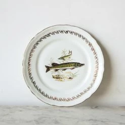 Elsie Green What's New Vintage Poisson Plate Set Of 4