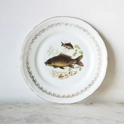 Elsie Green What's New Vintage Poisson Plate Set Of 4