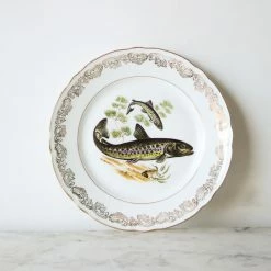 Elsie Green What's New Vintage Poisson Plate Set Of 4