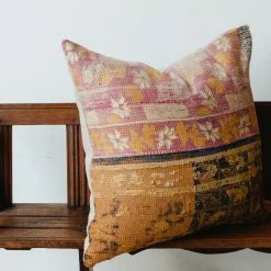 Elsie Green Vintage Kantha Pillow Cover What's New