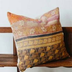 Elsie Green Vintage Kantha Pillow Cover What's New