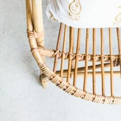 Deleage . Set Of Bamboo Chairs And Table