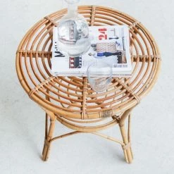 Deleage . Set Of Bamboo Chairs And Table