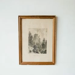 Elsie Green What's New Chateau De Bilstein Etching
