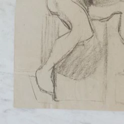 Elsie Green What's New 19th Century Sketch | Nude Seated Casually