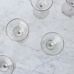 Elsie Green Vintage Silver Rim Glass Set Of 2 What's New