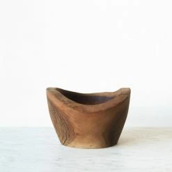 Puces 4 Juillet Vintage Carved Wood Bowl What's New