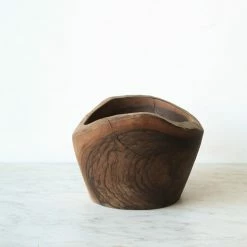 Puces 4 Juillet Vintage Carved Wood Bowl What's New