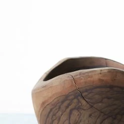 Puces 4 Juillet Vintage Carved Wood Bowl What's New