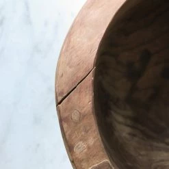 Puces 4 Juillet Vintage Carved Wood Bowl What's New