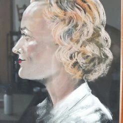 Elsie Green Vintage Pastel Portrait