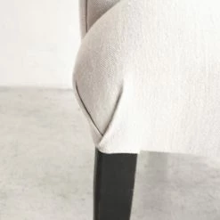 Elsie Green Vintage Flax Linen Crapaud Chair What's New