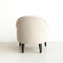 Elsie Green Vintage Flax Linen Crapaud Chair What's New