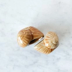 Elsie Green Ochre Stoneware Escargot Pot Set Of 10 What's New