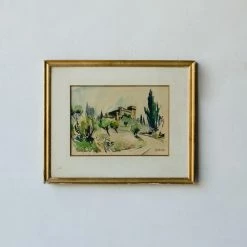 Elsie Green Belcastel Watercolor Painting