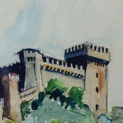 Elsie Green Belcastel Watercolor Painting