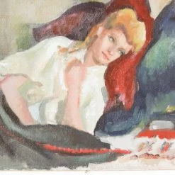 Elsie Green Portrait Of Adelaide Oil Painting