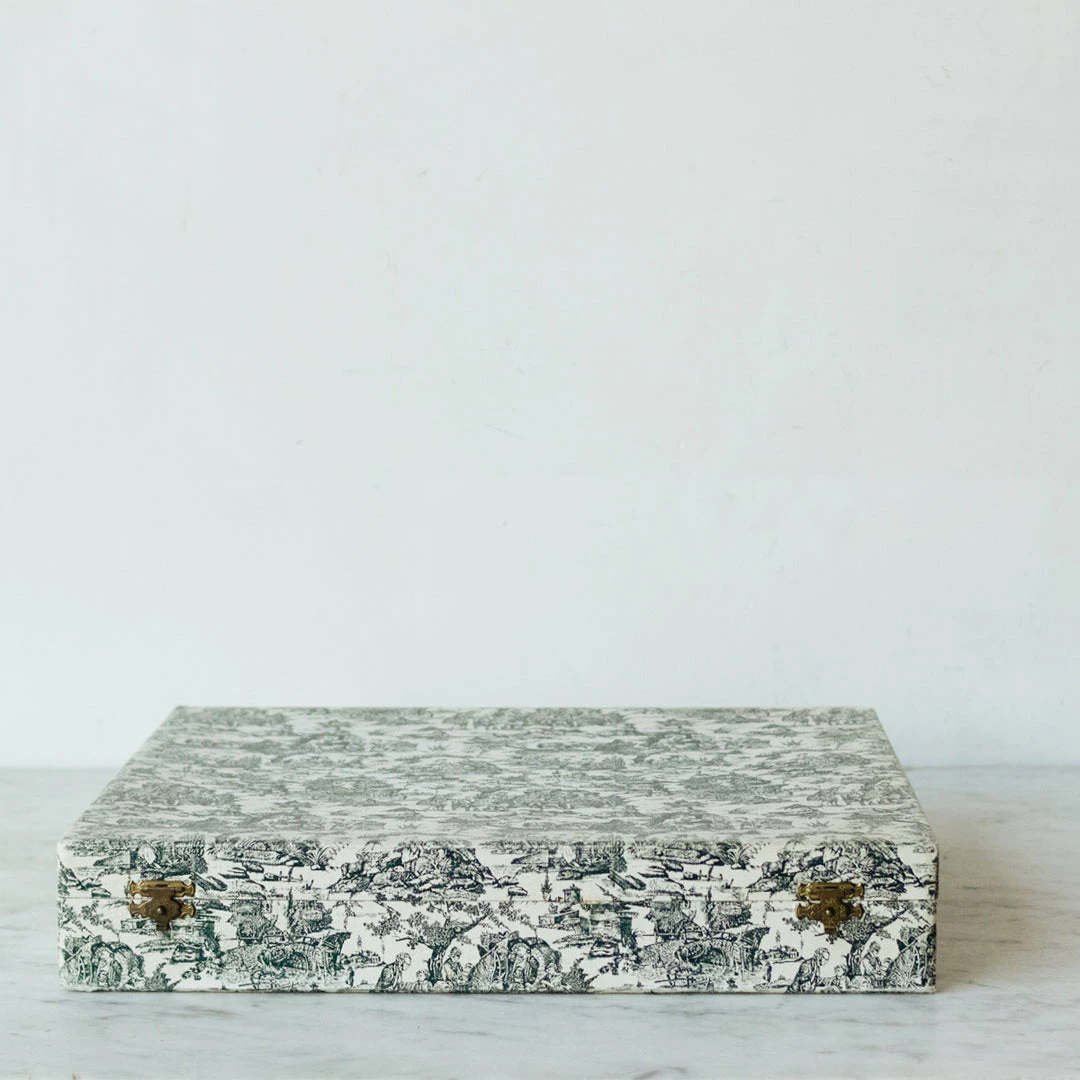 Discount ❤️ Elsie Green Set Of Flatware In Toile Box What's New 🥰 7 Elsie Green Set Of Flatware In Toile Box What's New