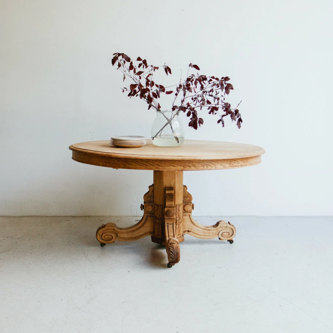 Cheap 🥰 Elsie Green Carved Oak Pedestal Table What's New 🤩 10 Elsie Green Carved Oak Pedestal Table What's New