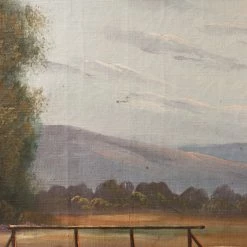 Elsie Green Landscape With Bridge Oil Painting