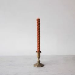 Elsie Green Pair Of Twist Beeswax Tapers What's New