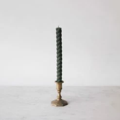 Elsie Green Pair Of Twist Beeswax Tapers What's New