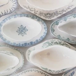 Didier Vintage Transferware Gravy Boat