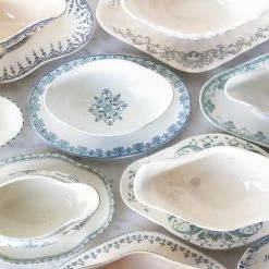 Didier Vintage Transferware Gravy Boat