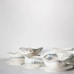 Didier Vintage Transferware Gravy Boat