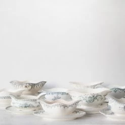 Didier Vintage Transferware Gravy Boat