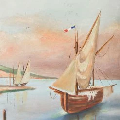 Elsie Green Art Galerie Seascape At Sunset Oil Painting