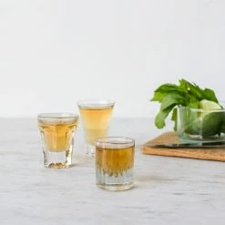 Brocante Belgique X Eclectic Pair Of Vintage Shot Glasses