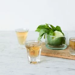 Brocante Belgique X Eclectic Pair Of Vintage Shot Glasses