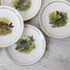 Elsie Green Vintage Poisson Plate Set Of 6