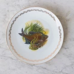 Elsie Green Vintage Poisson Plate Set Of 6